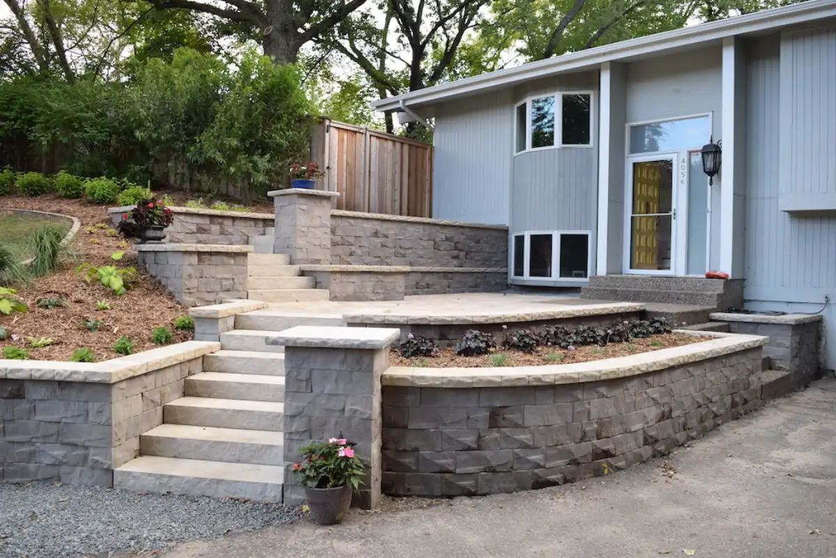 After: Minnetonka front yard after landscape redesign