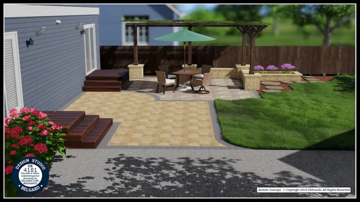 3D rendering of landscape design project by Landscape Charlie