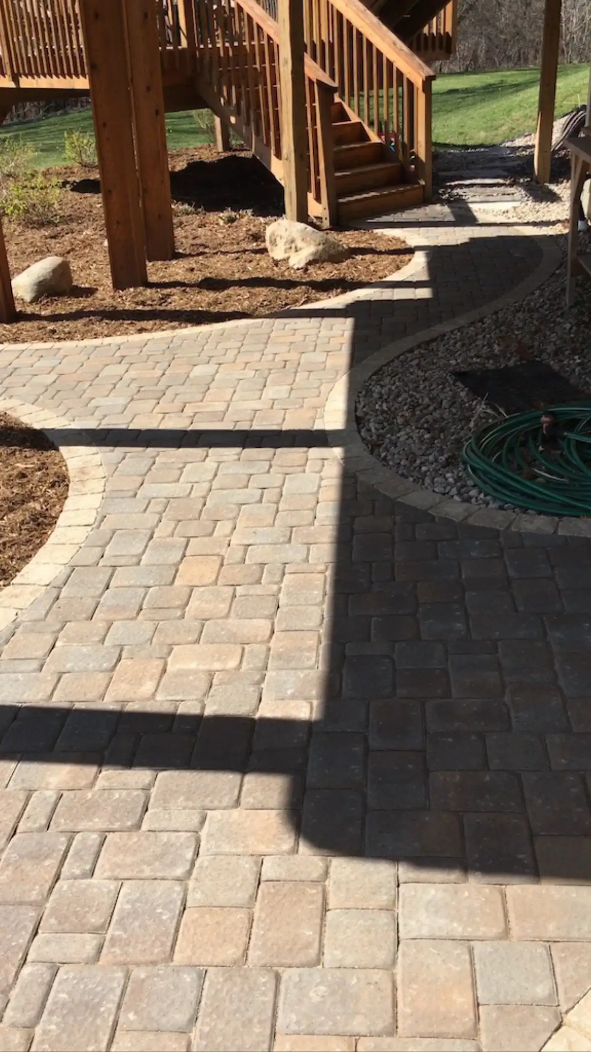 Custom patio for Long Lake neighborhood home